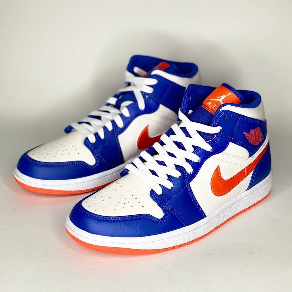 Air Jordan 1 Mid 'Knicks' Men's Sneaker FD1029-400 New - Picture 4 of 6